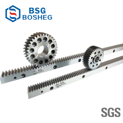 BSG传动-2模1米右斜研磨齿条 斜齿条数控设备专用齿条齿轮