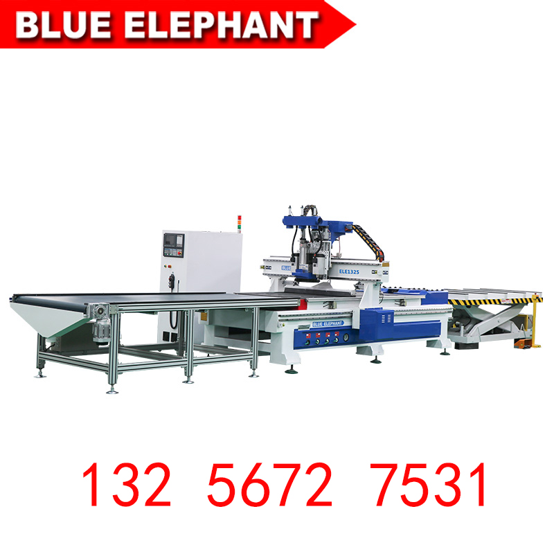 蓝象木工板式家具开料机 1325四工序木工开料机 橱柜门雕刻机 全屋定制木工开料机 