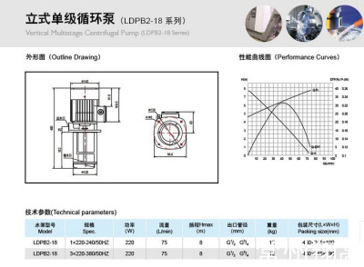 Rocoi  LDPB2-18立式单级循环泵