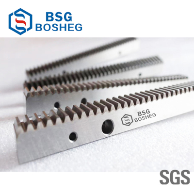 BSG传动-2模1米右斜研磨齿条 斜齿条数控设备专用齿条齿轮