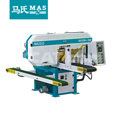马氏机械-MJ398×300,400,500卧式带锯机