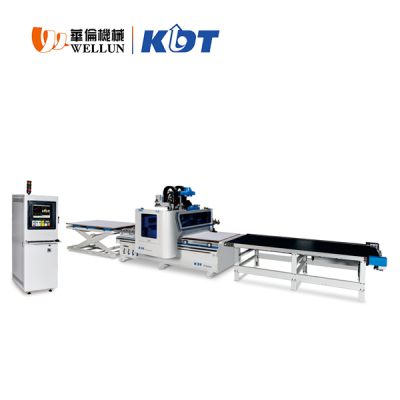 KDT-KN-3408D定制开料钻孔生产线 华伦机械