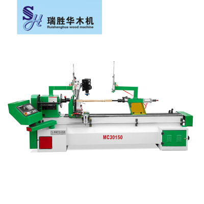 瑞胜华木工机械-MC30150半自动数控车床（双刀）