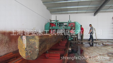 "上海木材加工机械：大型木工带锯跑车｜木工带锯跑车容安木工机械"