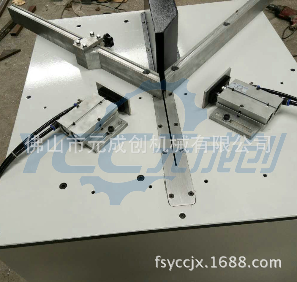 2016单头切角机 45度切角机 铝型材切割机械  90度切角 气动锯角