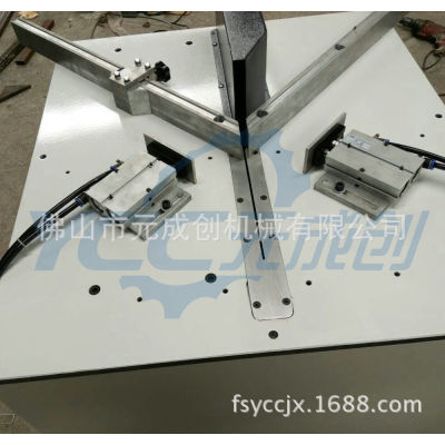 2016单头切角机 45度切角机 铝型材切割机械  90度切角 气动锯角