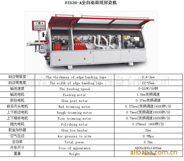 "供应直线封边机橱柜全自动封边机家具封边机"