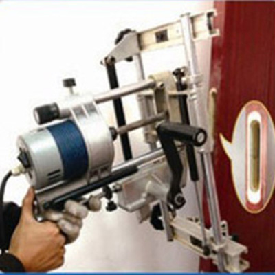 正品锁孔机方榫钻孔机便携手提式木工机械打孔开槽门锁榫眼开榫机